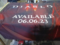 Diablo 4 IV Promotional Cloth Banner Gamestop Exclusive