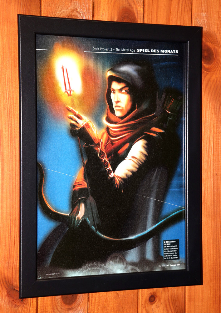 2000 Thief II The Metal Age PC Windows Vintage Promo Small Poster Ad Page Framed