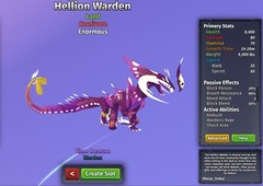 Hellion Warden Species | Creatures of Sonaria | Roblox