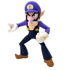 Waluigi – 12″ Tall Free Standing Model Super Mario Bros Mario Kart Action Figure