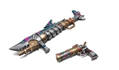 26”& 10.5” Jinx Fishbones & Pistols Foam Gun league Of Legends Replica foam Gun
