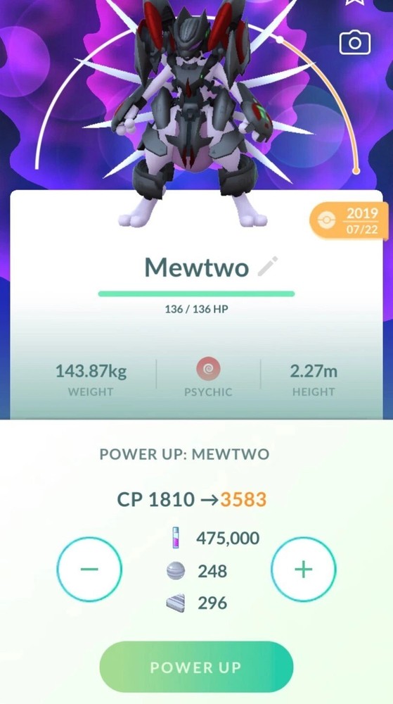 Armored Mewtwo 2019 LeveI 50 – 3 moveset Guaranteed lucky – Trade