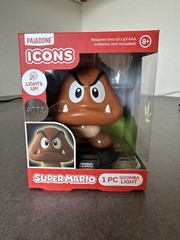 Goomba Super Mario Nintendo Paladone Icons Mini Light #002 New In Box