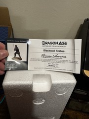 Dragon Age Warden Constable Gordon Blackwall Statue Official Sold Out- Open Box