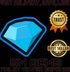 💎GEMS TTD | 5M – 10M – 15M – 25M – 50M | Toilet Tower Defense |CHEAP & FAST!🔥