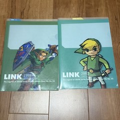 RARE club nintendo japan Limited Edition Zelda Clear File Link A4 set of 2
