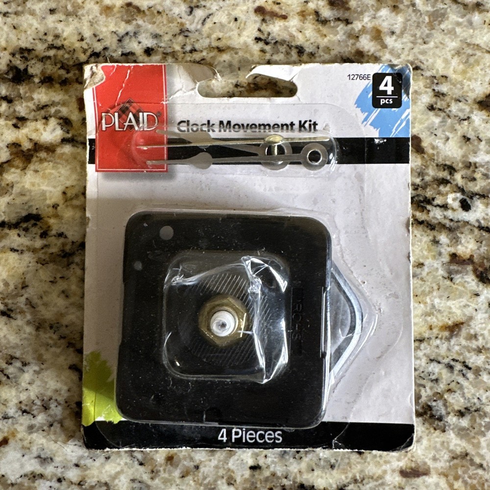 Plaid Clock Movement Kit, 12766 (4-Piece) Small,