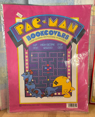 Pac-Man – 3 School Book Covers Pac-Man Arcade 1980 Midway Sealed Vintage NOS