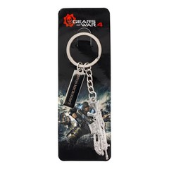 Gears of War 4 Lancer Pewter 3D Relief Key Ring
