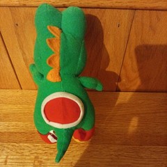 Vintage Nintendo N64 Super Mario Green YOSHI 7″ Plush Doll ToySite 1999 RARE