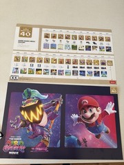 2 NEW Super Mario Bros. 40th Anniversary/Mario Galaxy Exclusive Target Poster