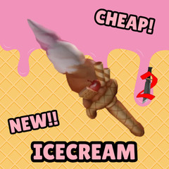 [NEW!] Murder Mystery 2 MM2 ICECREAM KNIFE | CHEAP & FAST | SUMMER NEW GODLY 🔥