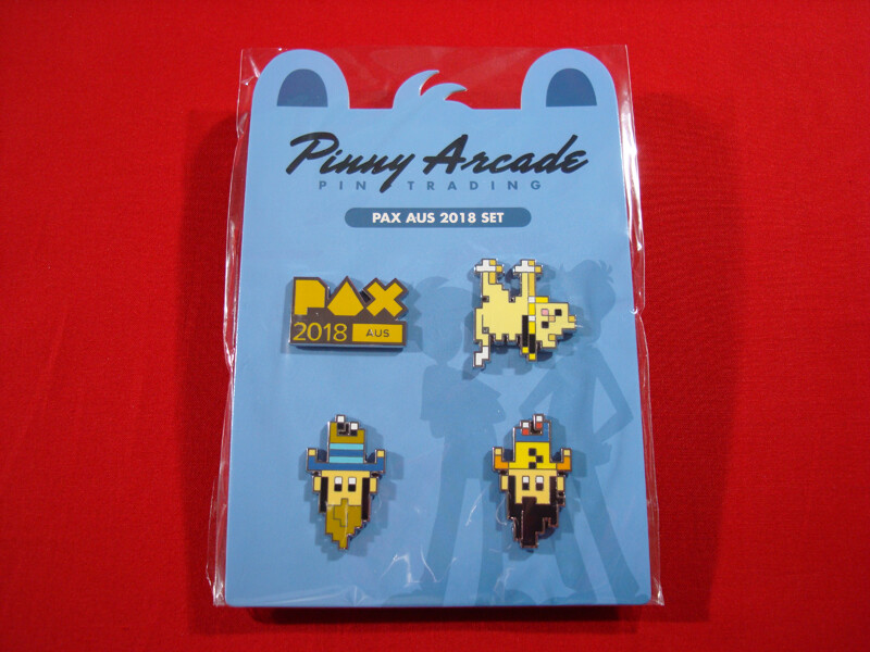 2018 PAX Aus Core Pin Set Pinny Penny Arcade Logo 8 Bit Gabe Tycho Kemper