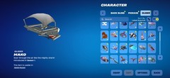 Fortnite In-Game Cosmetics Merry Marauder, Blue Squire, AC/DC Pickaxe Dark Knigh