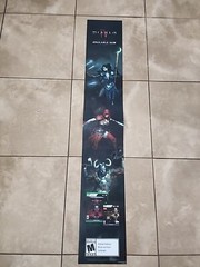 Rare Diablo 4 IV GameStop Promo Poster 53in. X 9in.