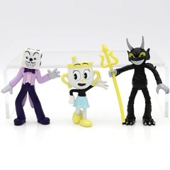 6pcs Set Cuphead Mughead Action Figure Toys