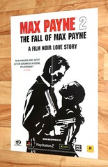 Grand Theft Auto Double Pack / Max Payne 2 The Fall of Max Payne Rare Poster.