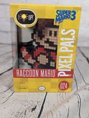 PDP Pixel Pals Raccoon Mario #024 Super Mario Bros 3 Rare Brand New Clean Box