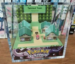 Pokemon Twinleaf Town Handmade Diorama – Gameboy / Retro Gaming Cube – Fanart