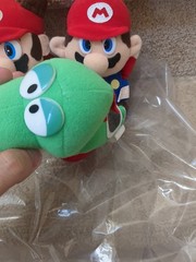 Super Mario Bros World All Stars Plush 1993 Yoshi Raccoon NINTENDO RARE 1990