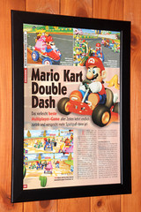 Mario Kart Double Dash Nintendo GameCube Small Rare Promo Poster Ad Page Framed