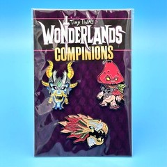 Borderlands Tiny Tina’s Wonderlands Treasure Trove Enamel Compinions 3 Pin Set