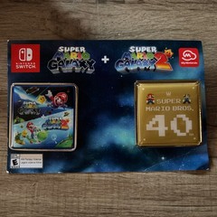 Super Mario Galaxy 1 & 2 – Super Mario Bros 40th Anniversary – Pin Set New