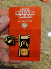 Universal Studios OFFICIAL Super Nintendo World 8 Bit Sliding Bullet Bill Pin