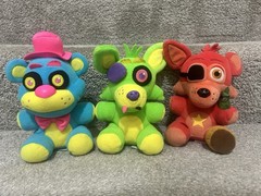 OFFICIAL Five Nights At Freddy’s Blacklight Freddy, Foxy, And Rockstar Foxy