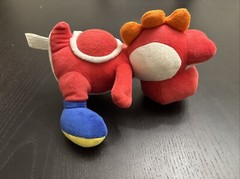 Nintendo Super Mario Bros Yoshi Lot of 2 (Yellow 2019) and (Red 2018) Used