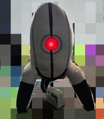 ThinkGeek Portal 2 Talking Sentry Turret Plush Toy WORKING LIGHTS AND SOUNDS