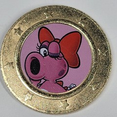 Super Mario Frankford Candy Gold Coins Lot Of 5 Tokens Peach Mario Birdo