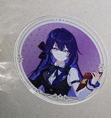 Limited Honkai Impact 3rd Raiden Mei Transparent Coaster animate gratte Japan