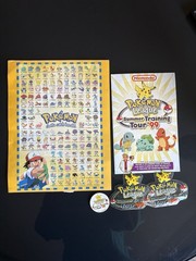 Pokémon League Nintendo training tour 99 Promos – Pamphlet Insert Poster Sticker