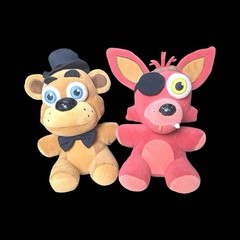 Five Nights at Freddy’s Freddy Fazbear & Foxy Plush Doll Lot of 2 – Missing Tags