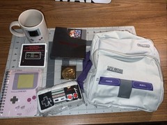 Culturefly Super Nintendo Console Deck Bag Mini Backpack + Accessories Brand New