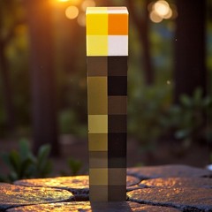Minecraft Torch Light Up Wall Mount LED Lamp Bedroom Decor Game Toy ThinkGeek