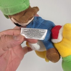 Nintendo Super Mario Bros Luigi Riding Yoshi 9″ Plush Little Buddy