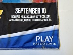 NBA 2K22 75th Anniversary Promo 34” Banner Nowitzki Durant Kareem Play Station