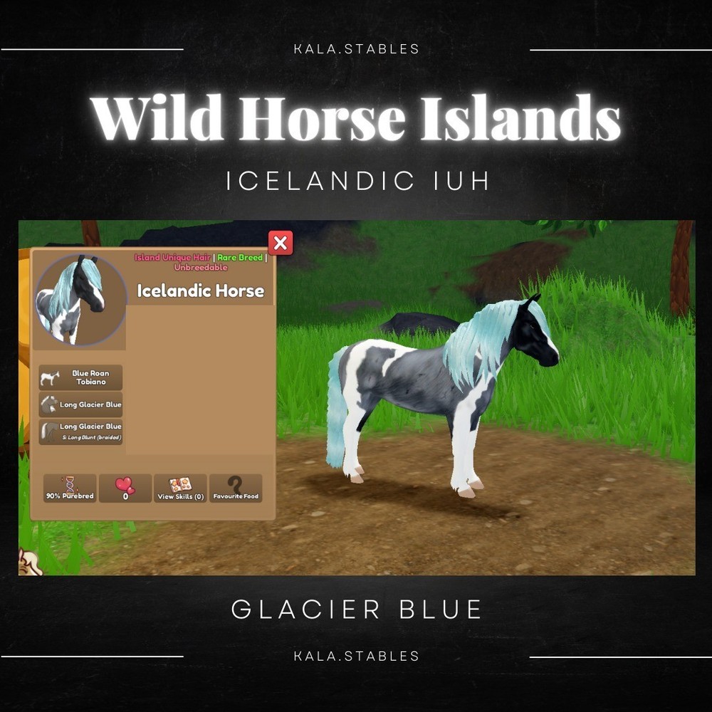 Island Unique Hair – Icelandic Glacier Blue IUH