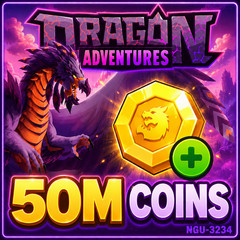 🐲Dragon Adventures Coins | 50M Coins | Fastest Delivery🐲