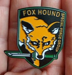 FOX HOUND Unit Metal Gear Solid Series Enamel Metal Pin Konami Playstation Snake