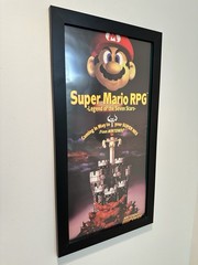 OEM Authentic FRAMED Nintendo Power Poster NES SNES Switch 22×11 Super MARIO RPG