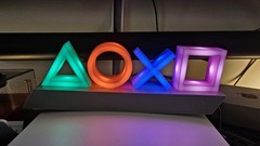 Sony Playstation PS5 Logo Icons Light 3 Modes Music Reactive Paladone Decor NEW