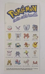 1998 Nintendo Game Boy Promo Original Pokemon Sticker Sheets Promo Red Blue