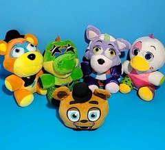 Funko Plush Five Nights At Freddy Pizza 6″ Plushy FNAF Lot Of 5