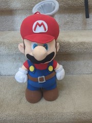 Super Mario Sunshine NAT Mario Plush 2002 Nintendo Fludd Nippon Auto Rare