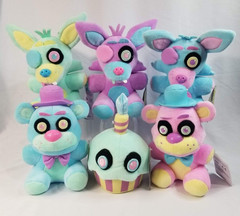 Funko FNAF Five Nights at Freddy’s Foxy Cupcake Spring Colorway Plush LOT Set