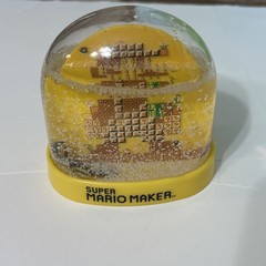 Super Mario Maker Snow Globe Nintendo Collectible Display Piece