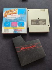 Vintage Nintendo NES Asian cart Super Mario Bros 2 video game with box